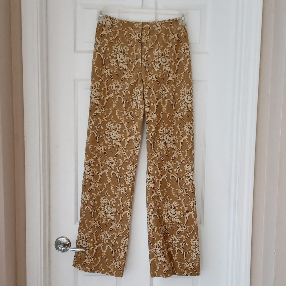 Harold's patterned corduroy flare pants
